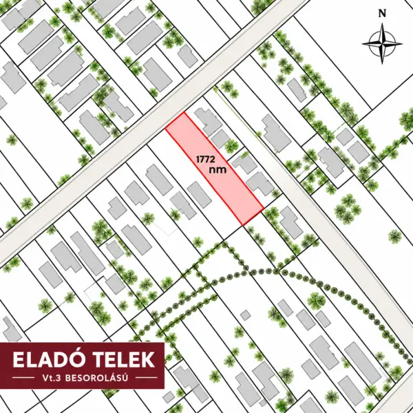 Eladó Építési telek, Szigethalom 1772 m² 55 M Ft