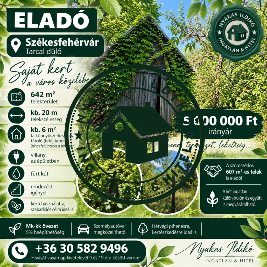 eladó  Gyep, Székesfehérvár