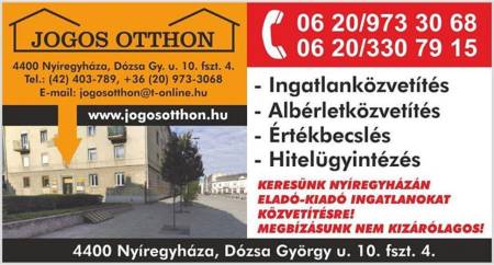 eladó telek, Nyíregyháza